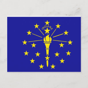 Indiana Flag Briefkaart