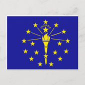 Indiana Flag Briefkaart (Voorkant)