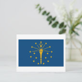 Indiana Flag Briefkaart (Staand voorkant)