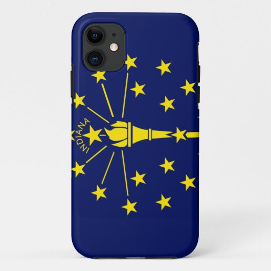 Indiana Flag Case-Mate iPhone Case (Achterkant)