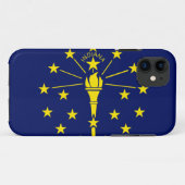 Indiana Flag Case-Mate iPhone Case (Achterkant (horizontaal))