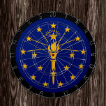 Indiana Flag Dartboard & Indiana/USA-spelraad Dartbord<br><div class="desc">Dartboard: Indiana & Indiana flag darts,  familieleuke games - hou van mijn land,  zomergames,  vakantie,  vaders dag,  verjaardagsfeest,  universiteitsstudenten/sportfans</div>