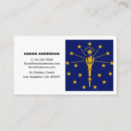 Indiana Flag Elegant Visitekaartjes/Verenigde Stat Visitekaartje