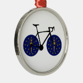 Indiana Flag Fietsen Metalen Ornament (Rechts)