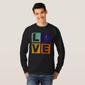 Indiana Flag  Love Indiana T-shirt (Voorkant volledig)