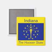 Indiana Flag Magnet (Voorkant / Achterkant)