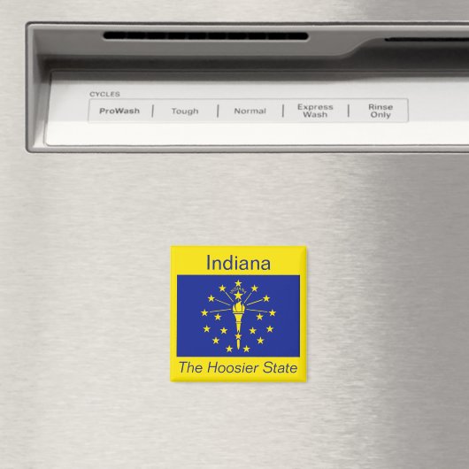 Indiana Flag Magnet (Insitu (Vaatwasser))