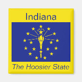 Indiana Flag Magnet (Voorkant)