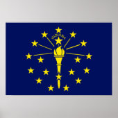 Indiana Flag Poster (Voorkant)