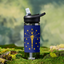 Indiana fles, patriottische Indiana vlag Waterfles