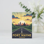 Indiana Fort Wayne Travel Briefkaart (Staand voorkant)