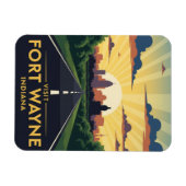 Indiana Fort Wayne Travel Magneet (Horizontaal)