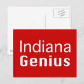 Indiana Genius Gifts Briefkaart (Voorkant / Achterkant)