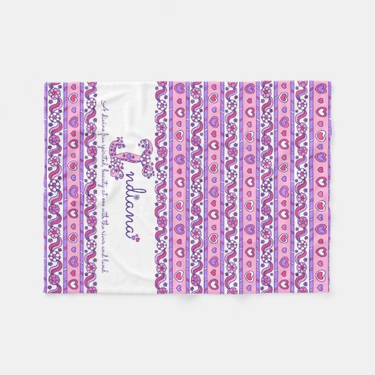 Indiana gepersonaliseerd Ik noem kinder deken (Voorkant (Horizontaal))