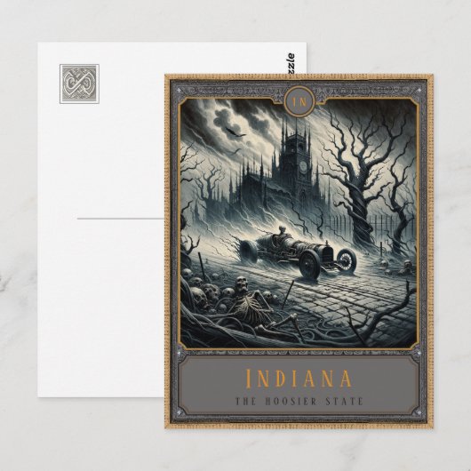 Indiana | Gotische kunst Briefkaart (Voorkant / Achterkant)