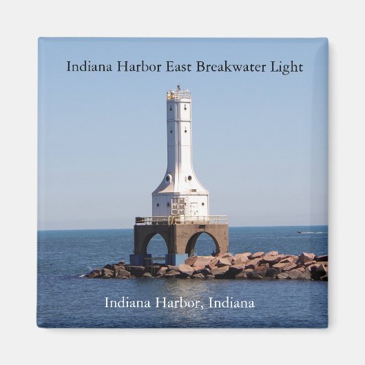 Indiana Harbor East Breakwater Light magnet (Voorkant)