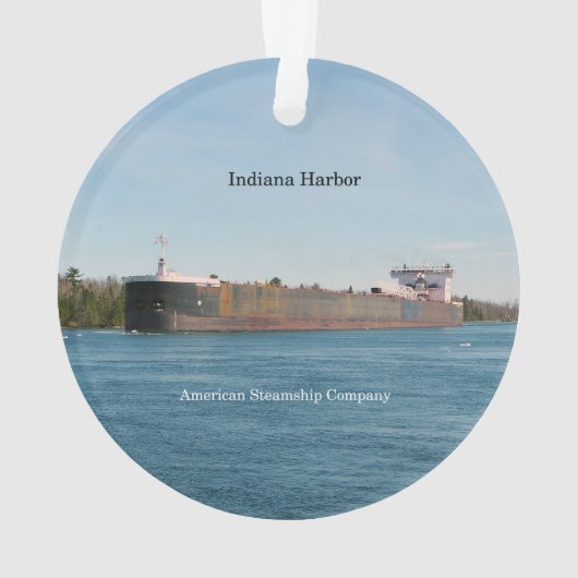 Indiana Harbour acrylsierplant Ornament (achterkant)