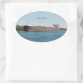 Indiana Harbour-sticker Ovale Sticker (Tas)