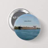 Indiana Harbour-toets Ronde Button 5,7 Cm (Voorkant /achterkant)