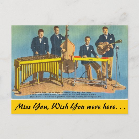 Indiana, Harlin Brothers, Indianapolis Briefkaart (Voorkant)