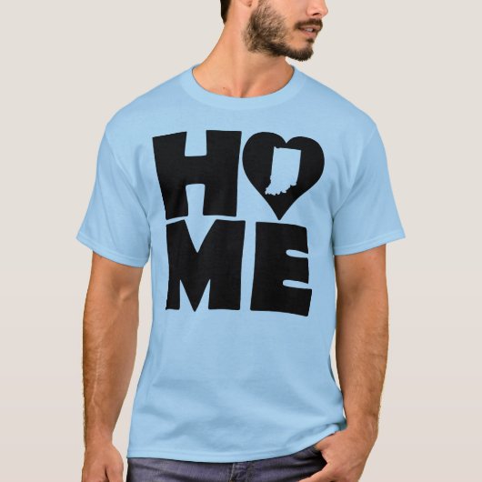 Indiana Home Heart State Tees T-shirt (Voorkant)