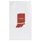 Indiana home silhouette state-kaart klein cadeauzakje (Achterkant)