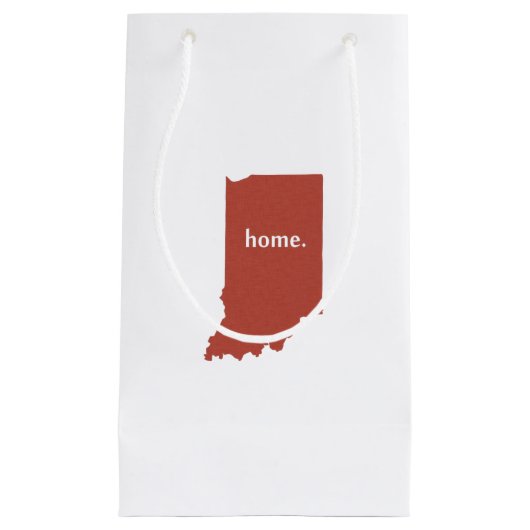 Indiana home silhouette state-kaart klein cadeauzakje (Voorkant)