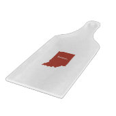 Indiana home silhouette state-kaart snijplank (Hoek)
