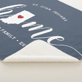 Indiana Home State Gepersonaliseerd Sherpa Deken (3/4)