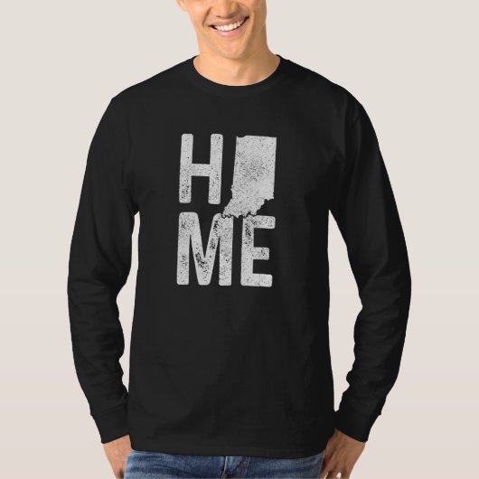 Indiana Home State Map Pride T-shirt (Voorkant)