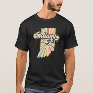 Indiana Home State US Retro Country Patrio T-shirt