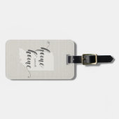 Indiana - Home Sweet Home Burlap-look Bagagelabel (Voorkant horizontaal)