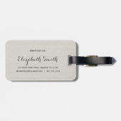 Indiana - Home Sweet Home Burlap-look Bagagelabel (Achterkant horizontaal)