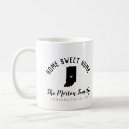 Indiana Home Sweet Home Familie Monogram Mok