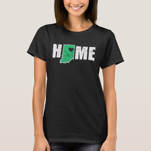 Indiana Home USA America State T-shirt (Voorkant)