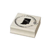 Indiana Hometown Map Rubberstempel (Stempel)
