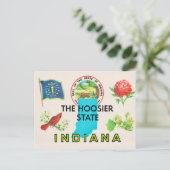 Indiana Hoosier Greeting Postcard Briefkaart (Staand voorkant)