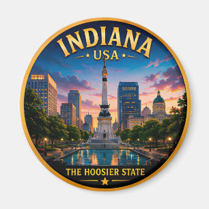 Indiana Hoosier Staat Midwest Trots 🌻 Magneet