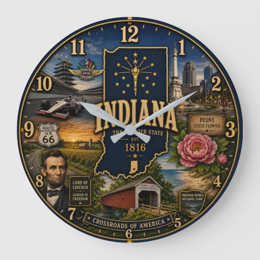 Indiana Hoosier State Grote Klok (Voorkant)