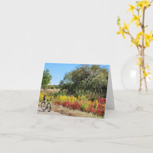 Indiana in de Herfst Kaart (Gele Bloem)