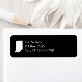 Indiana in het wit en zwart etiket (Insitu)