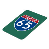 Indiana in I-65 Interstate Highway Shield - Magneet (Linkerzijde)