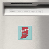 Indiana in US Motto ~ Hoosier Mammie Magneet (Insitu (Vaatwasser))