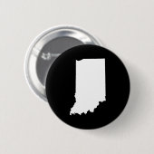 Indiana in wit en zwart ronde button 5,7 cm (Voorkant /achterkant)