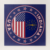 Indiana, Indiana t-shirt, Indiana sticker, Legpuzzel (Horizontaal)