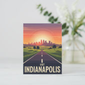  Indiana Indianapolis Briefkaart (Staand voorkant)