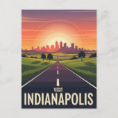  Indiana Indianapolis Briefkaart (Voorkant)