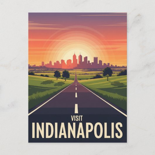  Indiana Indianapolis Briefkaart (Voorkant)