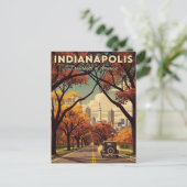  Indiana Indianapolis Briefkaart (Staand voorkant)