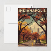  Indiana Indianapolis Briefkaart (Voorkant / Achterkant)
